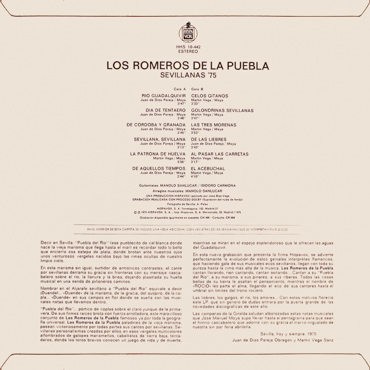 Reverso del LP Sevillanas '75