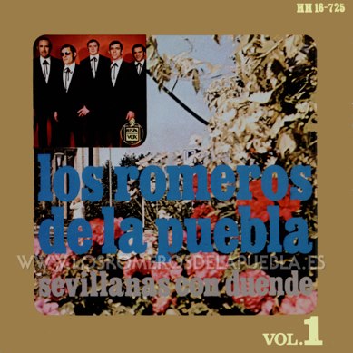 Single/EP del álbum Sevillanas con duende de Los Romeros de la Puebla, año 1970 