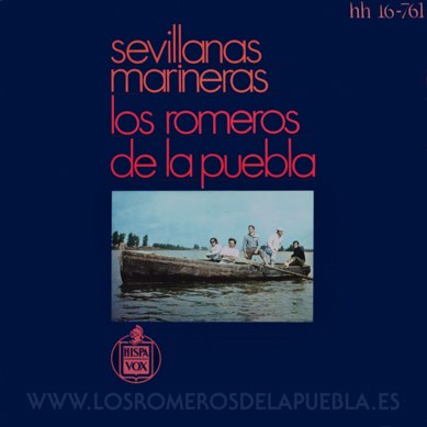 Single/EP del álbum Andalucía por Sevillanas de Los Romeros de la Puebla, año 1971 