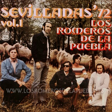 Single/EP del álbum Sevillanas '72 de Los Romeros de la Puebla, año 1972 