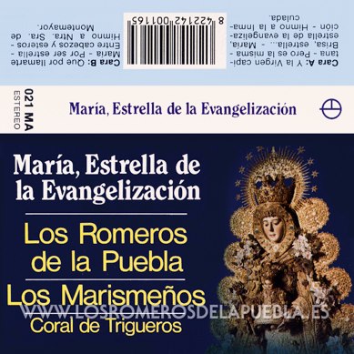 Single/EP del álbum María, Estrella de la Evangelización de Los Romeros de la Puebla, año 1992 