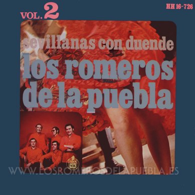 Single/EP del álbum Sevillanas con duende de Los Romeros de la Puebla, año 1970 