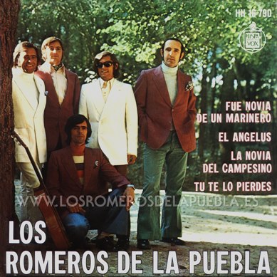 Single/EP del álbum Canciones y Rumbas de Los Romeros de la Puebla, año 1973 