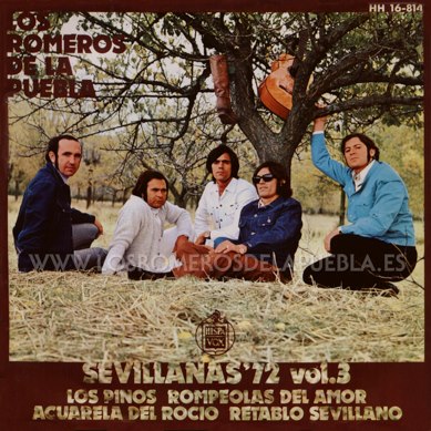 Single/EP del álbum Sevillanas '72 de Los Romeros de la Puebla, año 1972 