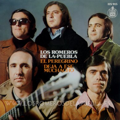 Single/EP del álbum Canciones y Rumbas de Los Romeros de la Puebla, año 1973 