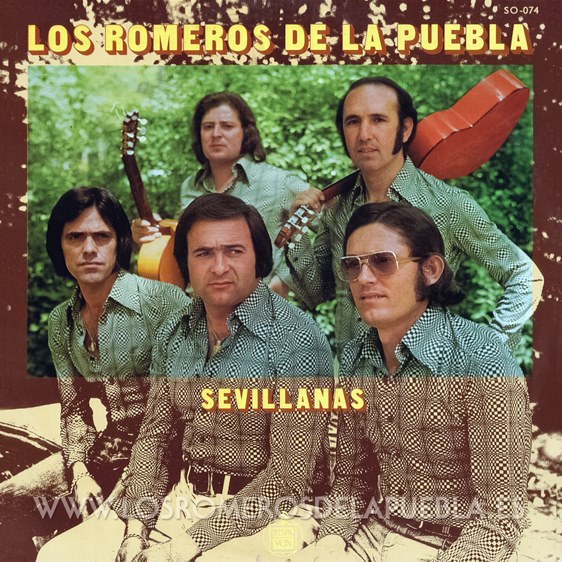 Portada diferente del disco Sevillanas de Los Romeros de la Puebla. Año 1968