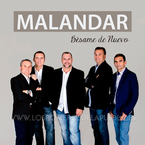 Portada del disco Bésame de nuevo de Los Romeros de la Puebla. Año 2015