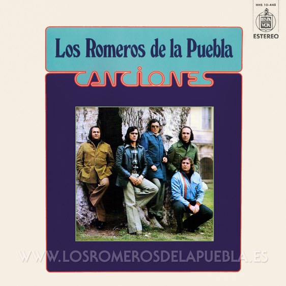 Portada del disco Canciones de Los Romeros de la Puebla. Año 1975