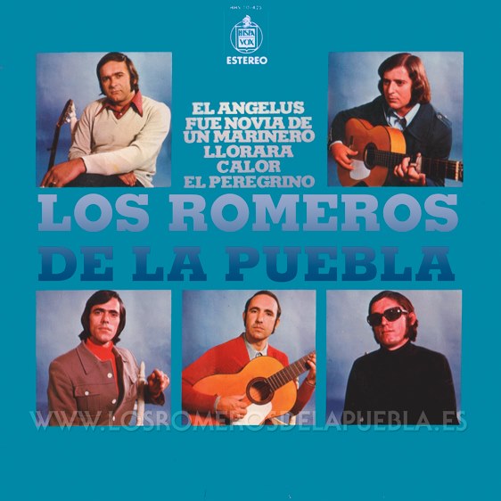 Portada del disco Canciones y Rumbas de Los Romeros de la Puebla. Año 1973
