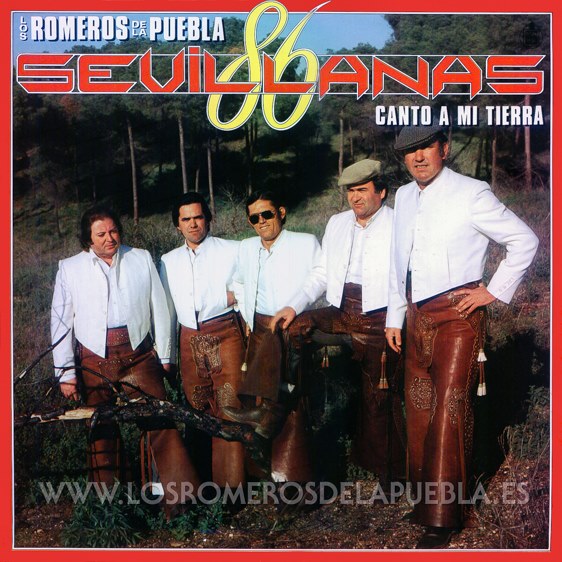 Portada del disco Canto a mi tierra de Los Romeros de la Puebla. Año 1986