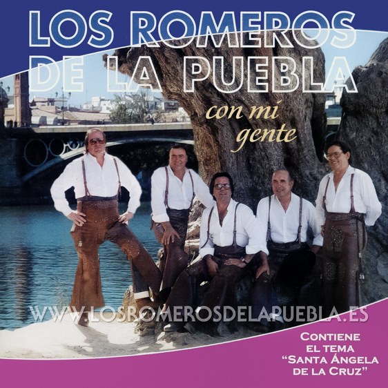 Portada del disco Con mi gente de Los Romeros de la Puebla. Año 2004