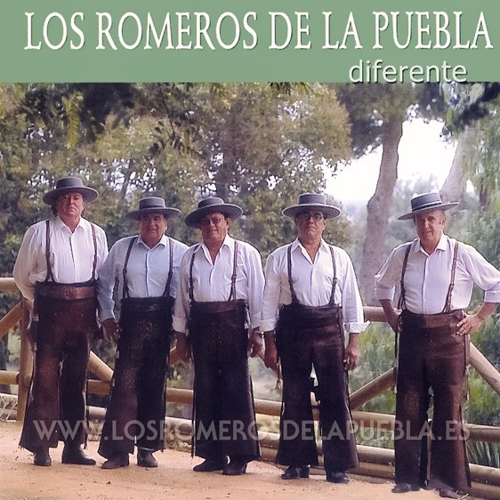 Portada del disco Diferente de Los Romeros de la Puebla. Año 2005