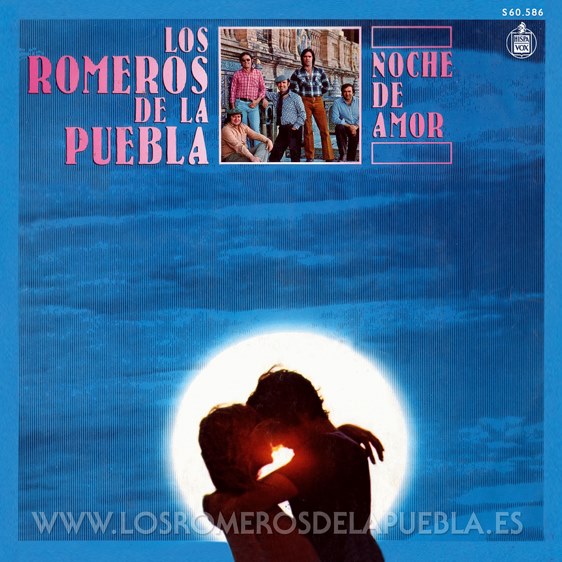 Portada del disco Noche de amor de Los Romeros de la Puebla. Año 1981