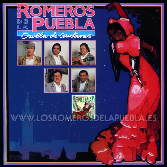 Portada del disco Orilla de cantares de Los Romeros de la Puebla. Año 1991