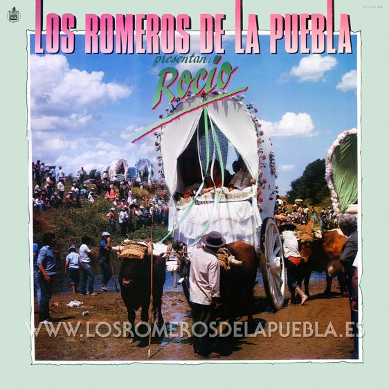 Portada del disco Presentan Rocío de Los Romeros de la Puebla. Año 1985