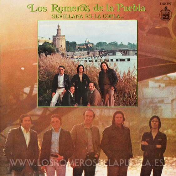 Portada del disco Sevillana es la copla... de Los Romeros de la Puebla. Año 1979