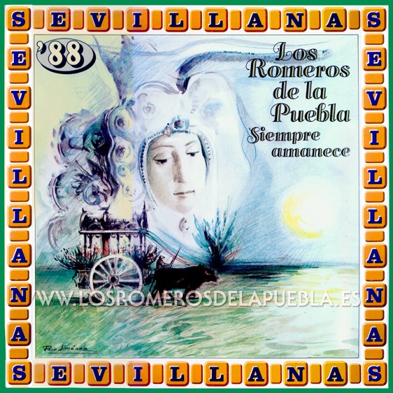 Portada del disco Siempre amanece de Los Romeros de la Puebla. Año 1988