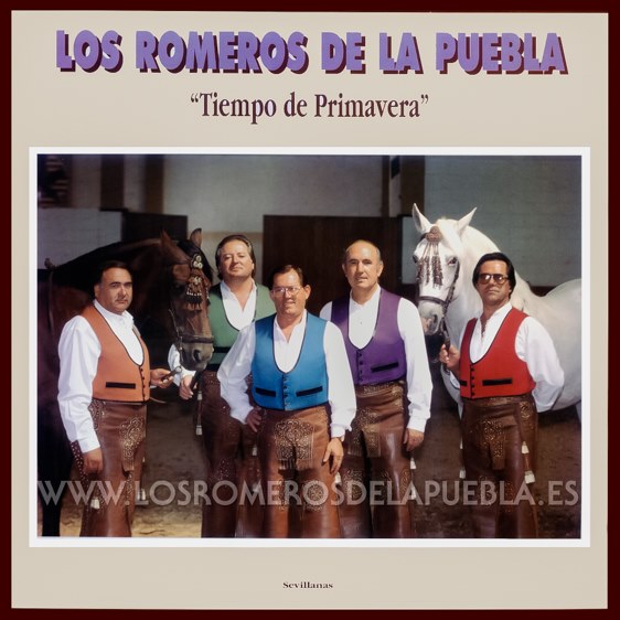 Portada del disco Tiempo de primavera de Los Romeros de la Puebla. Año 1995
