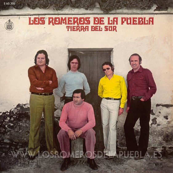 Portada del disco Tierra del Sur de Los Romeros de la Puebla. Año 1979
