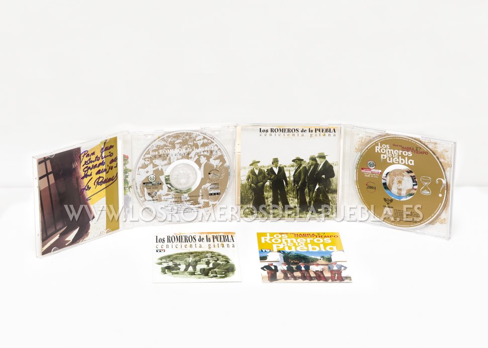 Los discos Qué se habrá creído el tiempo, 2003 y La Cenicienta Gitana 2002.